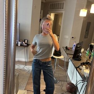 Melrose and Market Gray Short Sleeve Tee